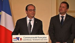 Discours devant la communauté française de Luxembourg