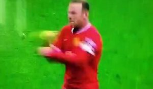 Célébration de but de Wayne Rooney : KO (MU-Tottenham)