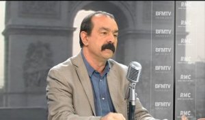 Philippe Martinez: "Un militant CGT candidat du FN est exclu de la CGT"