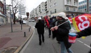 Manifestation des salariés de Sambre et Meuse: Face à face avec les forces de l'ordre