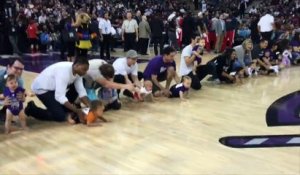 NBA: les Sacramento Kings organisent une course de bébés
