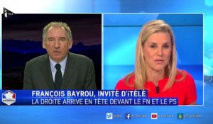 François Bayrou, invité de Laurence Ferrari sur iTélé - 220315
