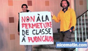 Les parents d'élèves de l'école Fuon Cauda à Nice contre la fermeture d'une classe