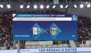 Résumé de la 20e journée de D1 entre Saint-Raphaël et le PAUC Handball