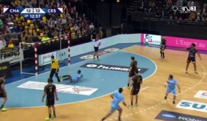 Handball kung fu tir dans le dos - Chambéry vs Cesson Rennes - 2015