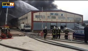 De nouvelles images de l’incendie à la Courneuve et de l’A86 coupée