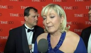Marine Le Pen participe à la soirée du "Time" consacrée aux 100 personnalités les plus influentes