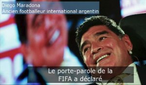 FIFA : Maradona s'en prend à Sepp Blatter et aux responsables de l'instance