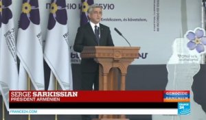 Centenaire du génocide arménien - Serge Sarkissian : "Le peuple arménien restera toujours debout"