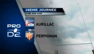 PRO D2 - Aurillac-Perpignan : 52 - 14 - J28 - Saison 2014-2015