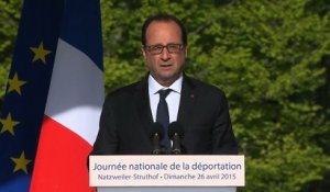 Discours du président François Hollande à l'occasion de la journée nationale de la déportation