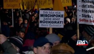 Manifestation du mouvement allemand anti-islam Pegida à Dresde le 6.01
