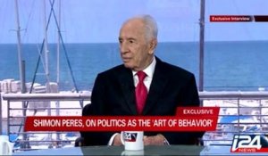 Exclusive television interview with Israeli President Shimon Peres on i24news