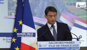 Salon des Maires d’Ile de France, Manuel Valls parle du Grand Stade