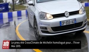 Michelin CrossClimate 2015 : 1er pneu été homologué en pneu hiver - Test Automoto
