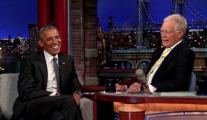 Barack Obama et David Letterman parlent retraite