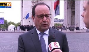 Commémoration du 8-mai: "Le mal peut se reproduire sous d’autres visages", insiste Hollande