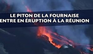 Le Piton de la Fournaise entre en éruption à La Réunion