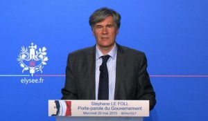 Point de presse de Stéphane Le Foll, le 20 mai 2015