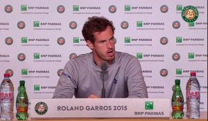 Conférence de presse Andy Murray Roland Garros 2015 - 1er Tour