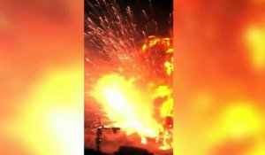 Chine : il filme la série d'explosions à Tianjin