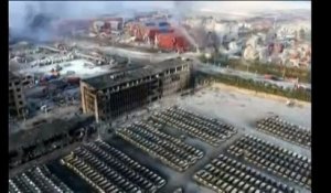 Explosions à Tianjin : de nouvelles images aériennes montrent l'étendue des dégâts