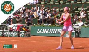 Temps forts P. Kvitova - I. Begu Roland-Garros 2015 / 3e Tour