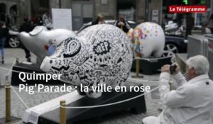 Quimper. Pig'Parade : la ville en rose