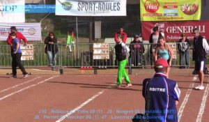 Quarts de finale, championnat de France de combiné Jeunes, Sport Boules, Langogne 2015