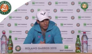Conférence de presse Rafael Nadal Roland-Garros 2015 / Quarts de finale
