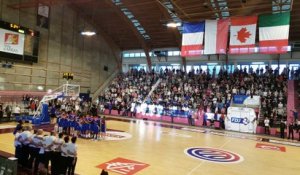 Arras: le début de la Marseillaise à Tételin lors de France - Italie (basket féminin)
