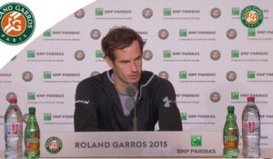 Conférence de presse Andy Murray Roland-Garros 2015 / Demi-finales