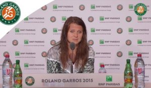 Conférence de presse Lucie Safarova Roland-Garros 2015 / Finale