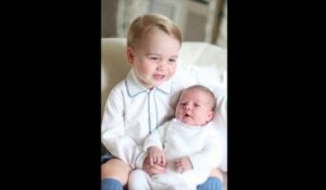 Les premières photos de la princesse Charlotte avec son frère George