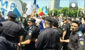 Manifestations anti-Ponta en Roumanie