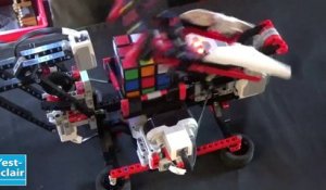 La machine Lego résout  le Rubik's Cube