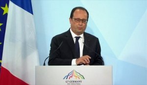"Chaque jour compte" : au G7, Hollande tire la sonnette d'alarme sur la Grèce