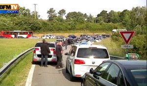 Nantes: opération escargot des taxis pour protester contre l’arrivée d’UberPop