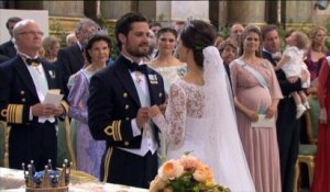 Suède : mariage du prince Carl Philip et Sofia, ex-star de téléréalité