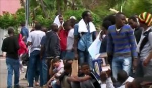 A Vintimille, 200 migrants interdits d'entrer sur le territoire français