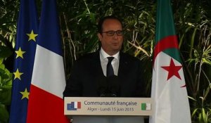 Discours devant la Communauté française d'Alger