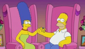 Les Simpson :  Homer et Marge nient les rumeurs de divorce
