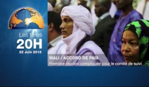 Le 20 Heures de RTI 1 du 22 juin 2015 avec Ali Diarrassouba