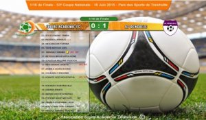 #‎Résumédematch‬ ‪#‎CoupeNationale‬ #16ème ‪#‎Foot225‬ Ivoire Académie - Compte Officiel vs A.S Denguélé, défaite: 0-1.