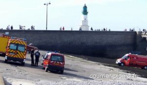 Le Tréport : un vacancier emporté par la mer, décède
