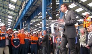 E. Macron : "Il y a un avenir pour le site Vallourec de Saint-Saulve"