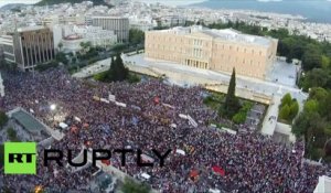 Une énorme foule à Athènes pour appeler à dire «non» au référendum du 5 juillet