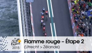 Flamme rouge / Last KM - Étape 2 (Utrecht > Zélande) - Tour de France 2015