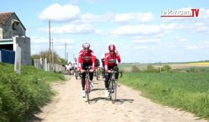 Tour de France: Tony Gallopin et Marion Rousse sur les pavés en amoureux