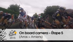Caméra embarquée / On board camera - Etape 5 (Arras / Amiens Métropole) - Tour de France 2015